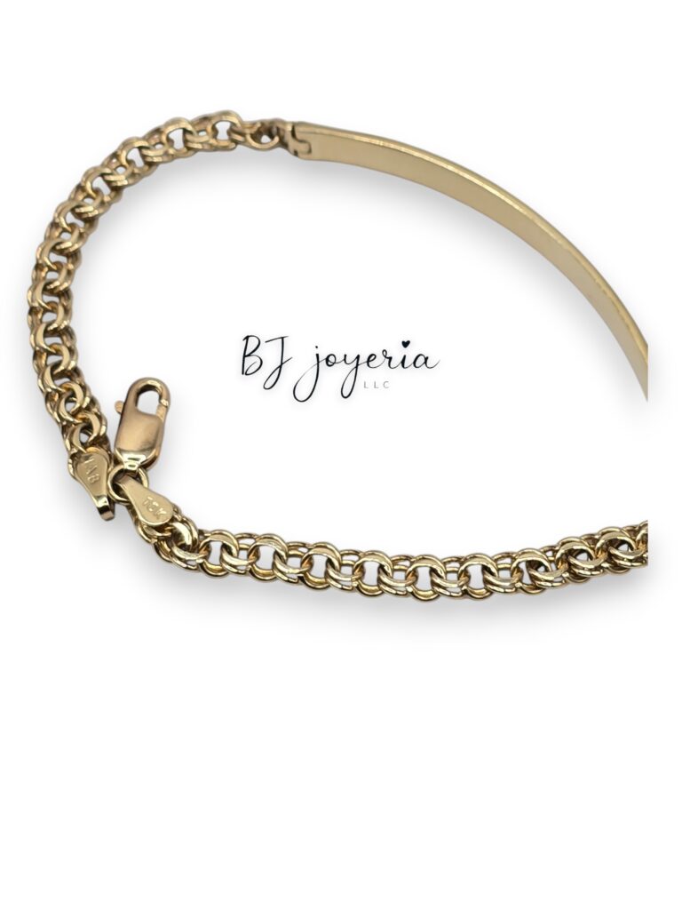 CHINA PLATE SOLID BRACELET 10K (0113)