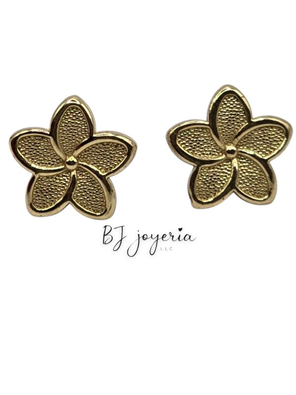 FLOWER EARRING 14K (0573)