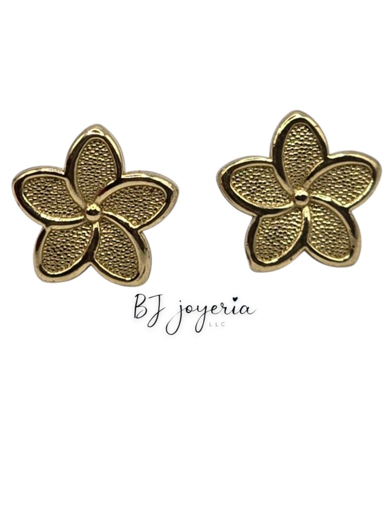 FLOWER EARRING 14K (0573)
