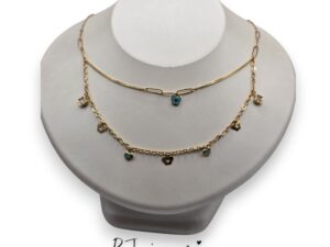 CASCADE CHAIN WITH CHARMS 14K (0222)