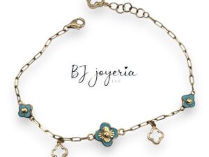FLOWER TURQUOISE BRACELET 14K (0116)
