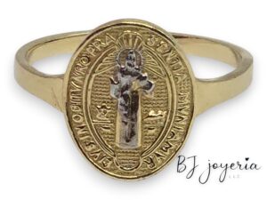 ST. BENEDICT RING #7.5 14K (0621)