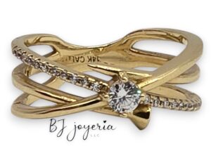 SOLID NAIL RING #7 14K (0517)