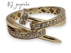 NAIL RING #7.5 14K (0777)