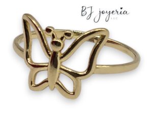 BUTTERFLY RING #7.5 14K (0067)