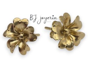 FLOWER EARRING 14K (0128)