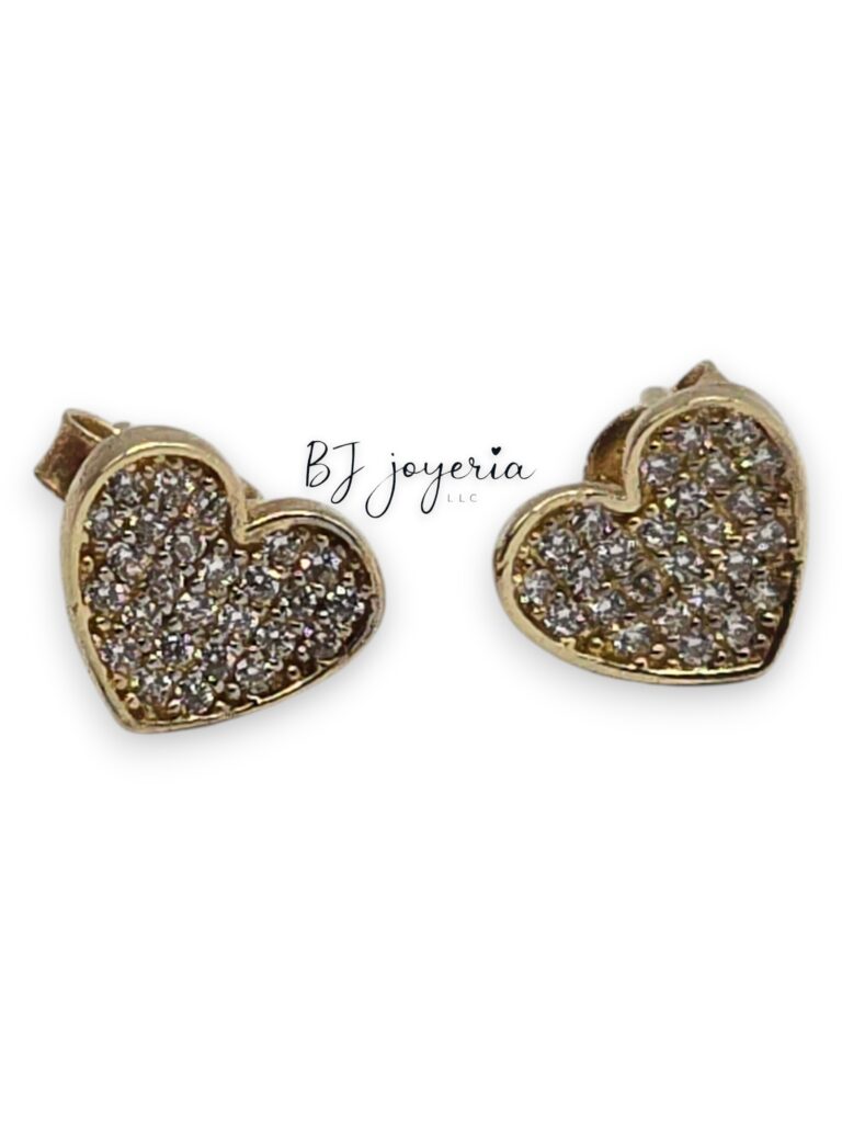 HEART EARRINGS 14K (0225)