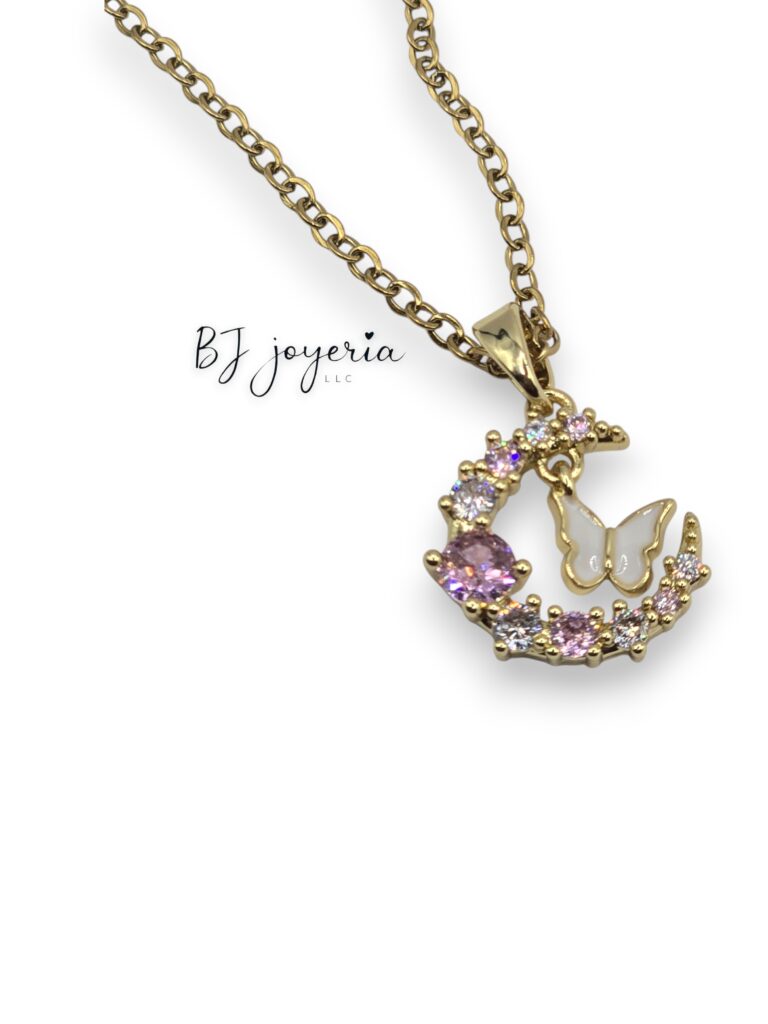 COPPER CHAIN WITH BUTTERFLY AND MOON PENDANT (1933)