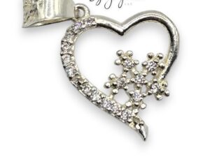 HEART WITH SNOWFLAKE PENDANT (0129)