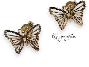 BUTTERFLY EARRINGS 14K (0092)