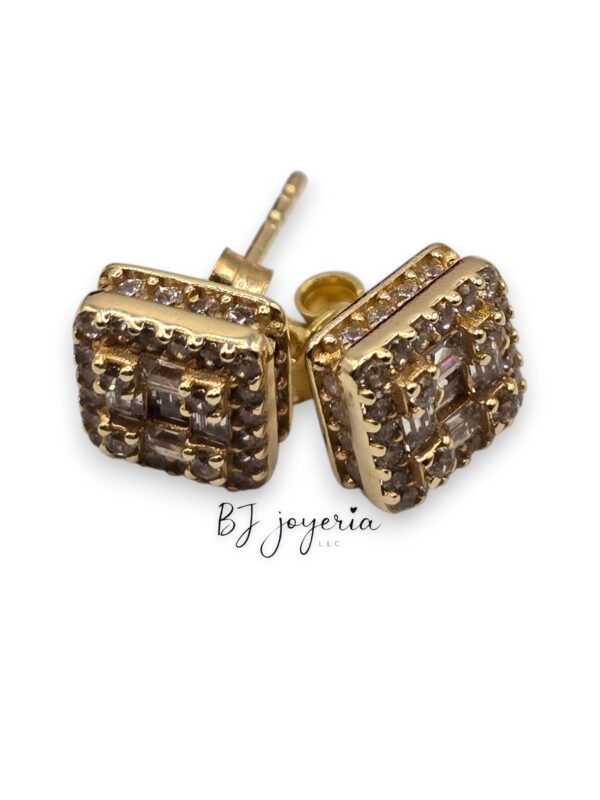 SQUARE EARRINGS 14K (0315)