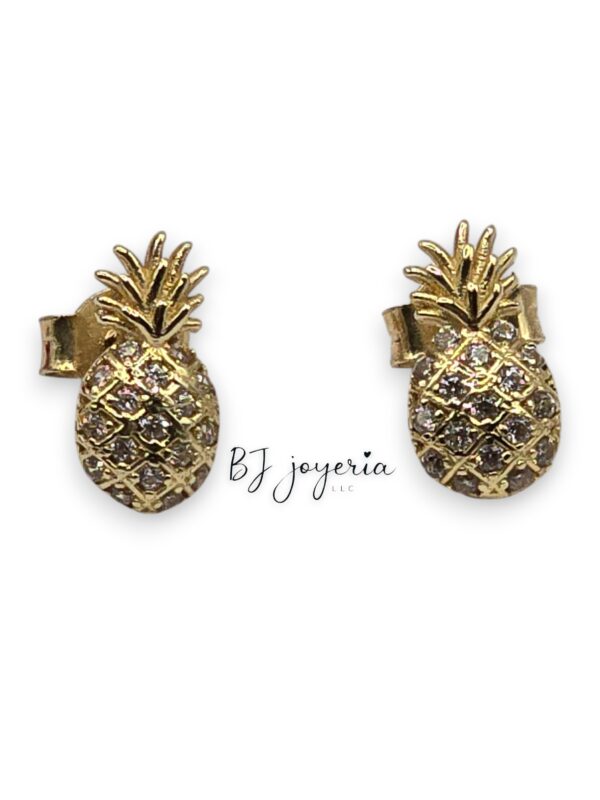 PINEAPPLE EARRINGS 14K (0198)