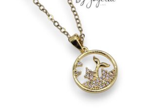 COPPER CHAIN WITH WHALE TAIL PENDANT (1125)