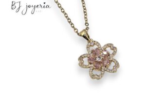 COPPER CHAIN WITH FLOWER PENDANT (0196)