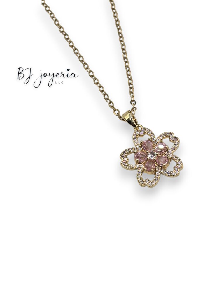 COPPER CHAIN WITH FLOWER PENDANT (0196)