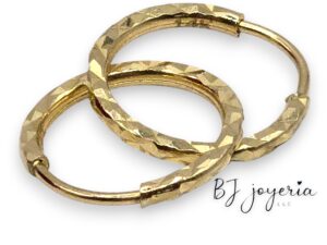 BRILLANT MINI HOOPS 14K (0052)