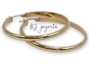 SMOOTH HOOPS 14K (0590)