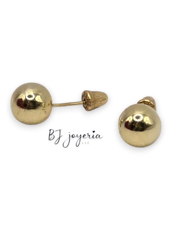 BALL EARRING BALL CLASP 10K (0039)