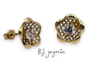 FLOWER EARRING 14K (0533)