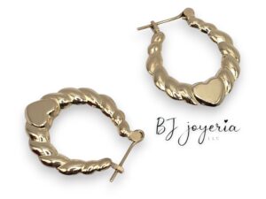 HEART HOOPS 14K (0610)