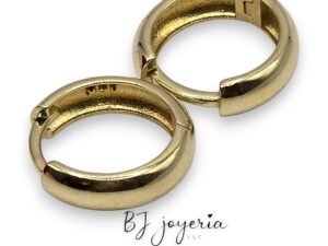 SOLID MINI HOOP 14K (0028)