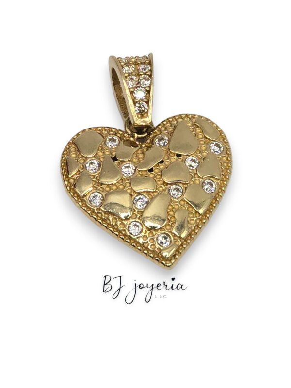 NUGGET HEART PENDANT (0276)