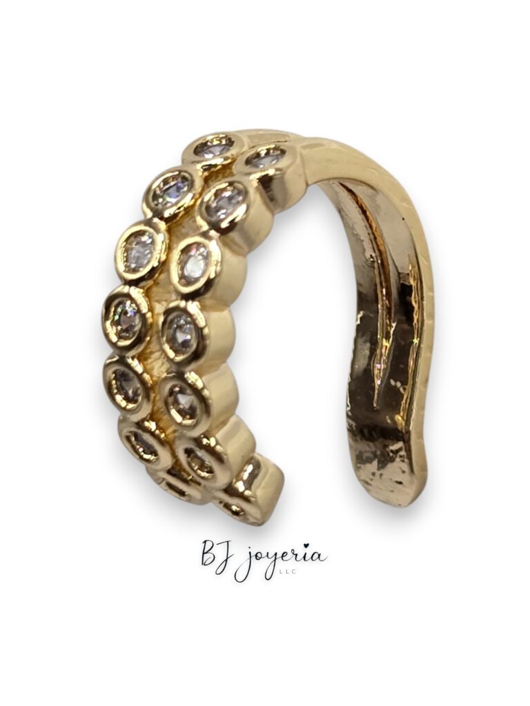 COPPER EAR CUFF DOUBLE(1725)