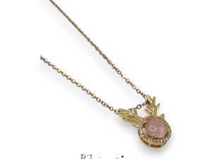 COPPER CHAIN WITH DEER ANTLERS PENDANT (0870)