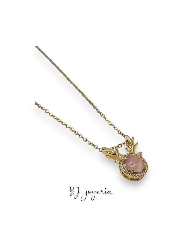 COPPER CHAIN WITH DEER ANTLERS PENDANT (0870)