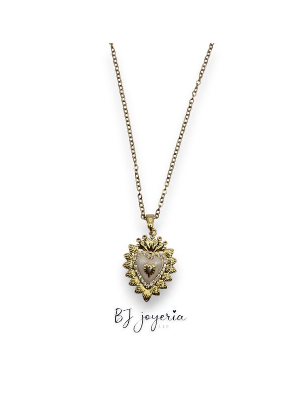 COPPER CHAIN WITH HEART PENDANT(0949)