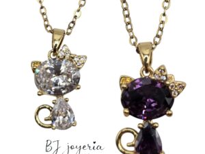 COPPER CHAIN WITH  FLIRTY KITTY PENDANT (1229)