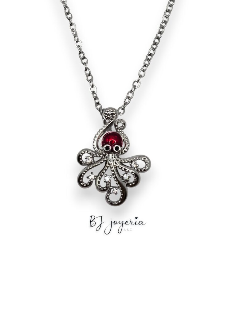 COPPER CHAIN WITH OCTOPUS PENDANT (1195)