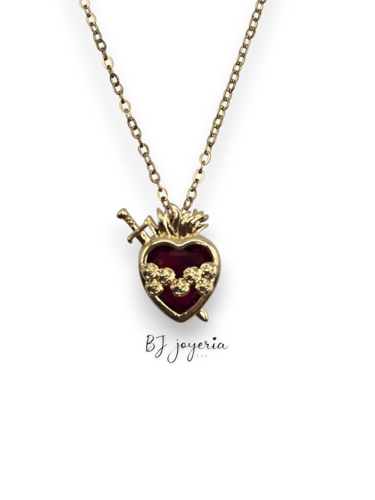 COPPER CHAIN WITH HEART AND SWORD PENDANT (1928)