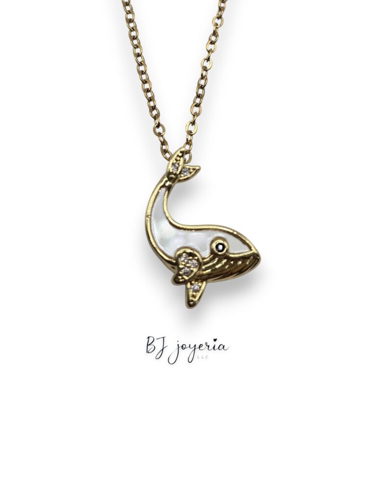 COPPER CHAIN WITH WHALE PENDANT (1824)