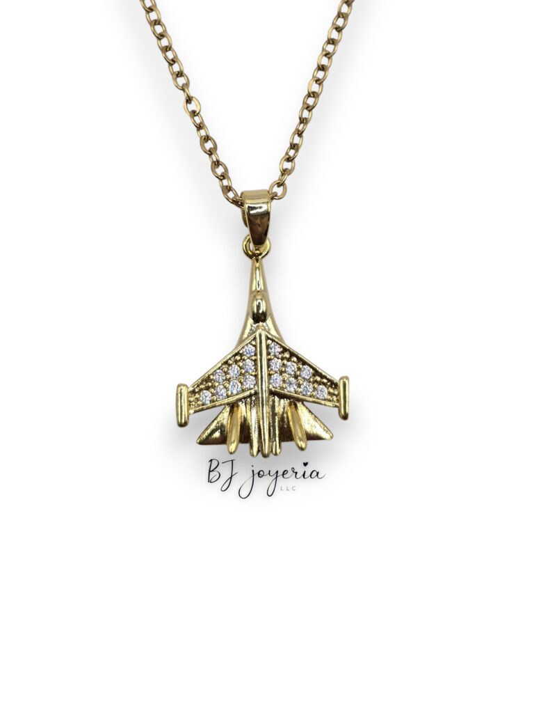 COPPER CHAIN WITH SPACE SHIP PENDANT (1240)