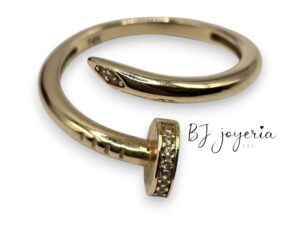 NAIL RING ADJUSTABLE 14K (1769)