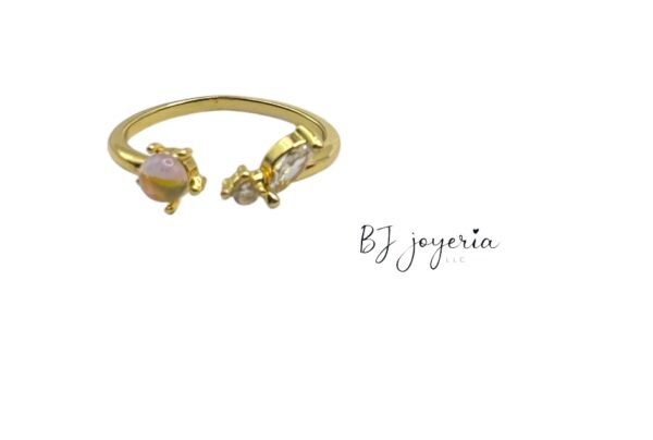 COPPER SPHERE RING (0862)