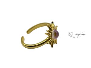 COPPER SUNBURST RING (0860)