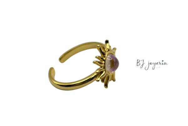 COPPER SUNBURST RING (0860)