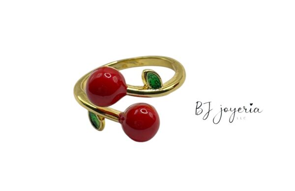 COPPER CHERRY DUO RING (0178)