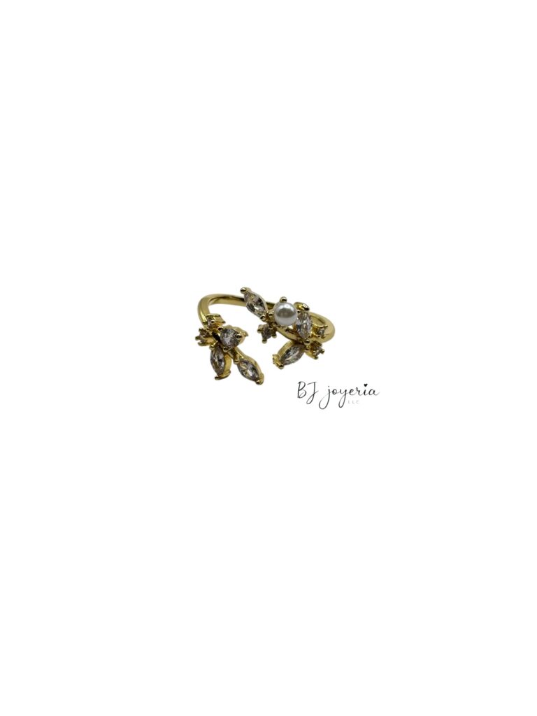 COPPER LEAF RING (0894)