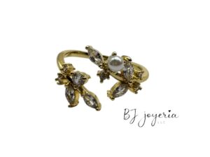 COPPER LEAF RING (0894)