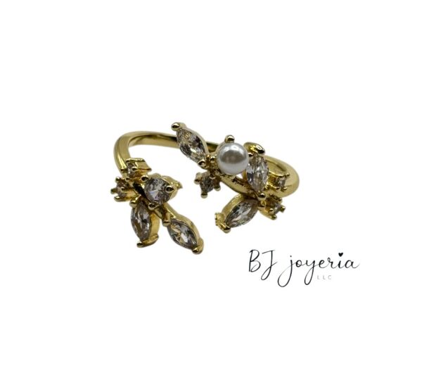 COPPER LEAF RING (0894)