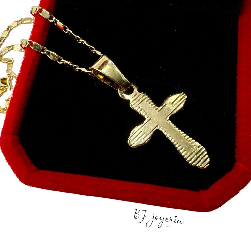 COPPER CHAIN WITH FLAT CROSS PENDANT (1751)