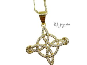 COPPER CHAIN WITH WITCH KNOT PENDANT (1713)