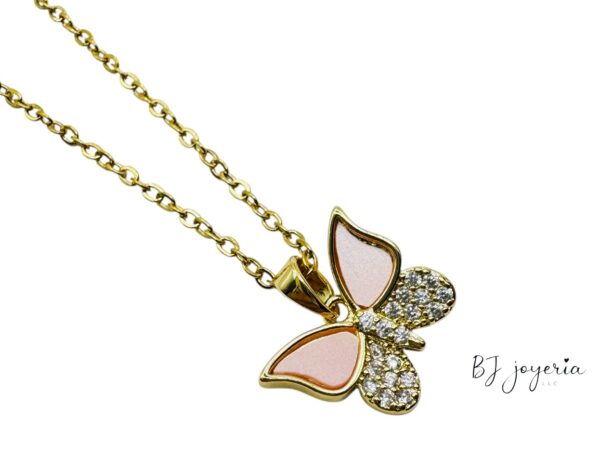 COPPER CHAIN WITH BUTTERFLY PENDANT (1747)