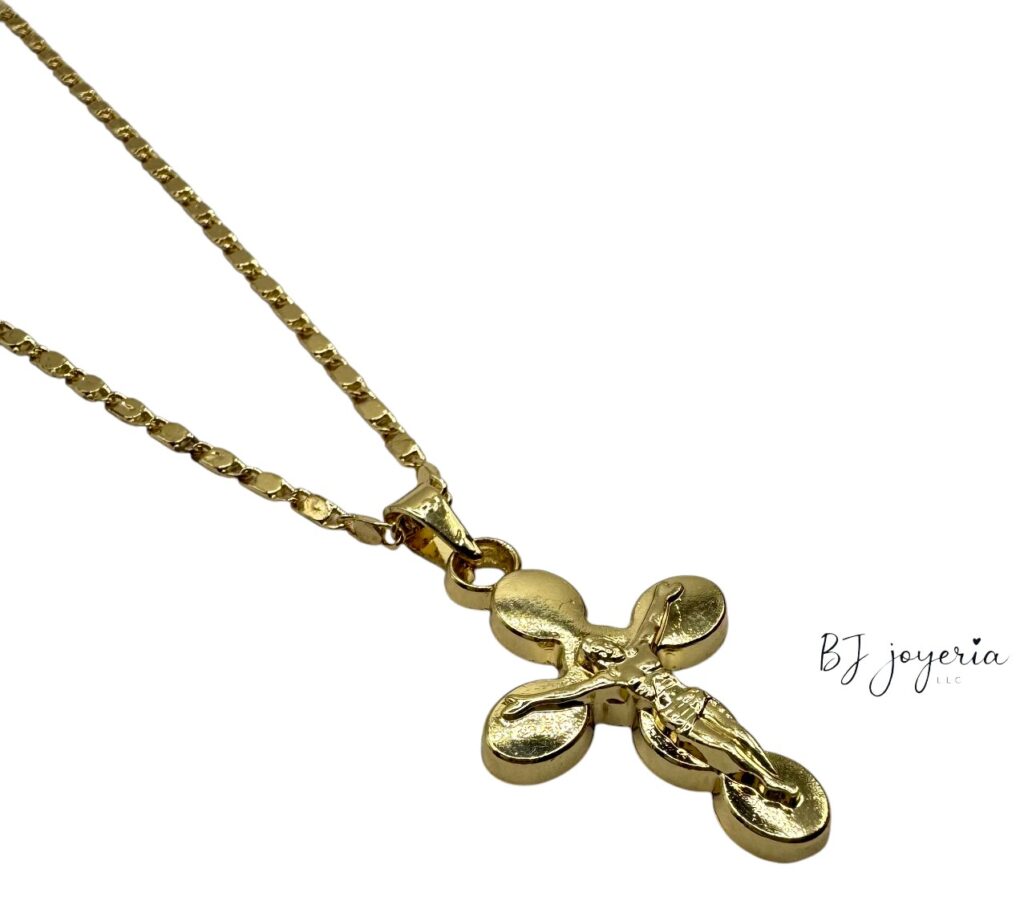 COPPER CHAIN AND CROSS PENDANT (1748)