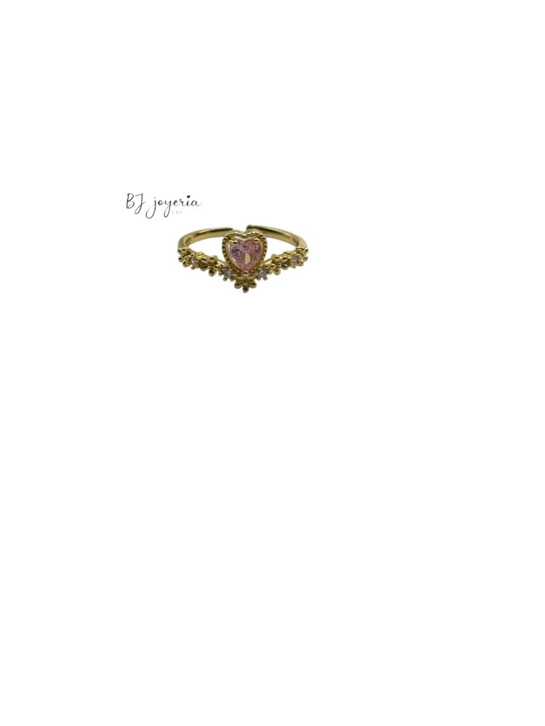 COPPER PINKY HEART RING (0882)