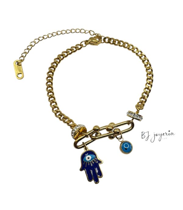 STAINLESS STEEL FATIMA'S HAND BRACELET (1775)