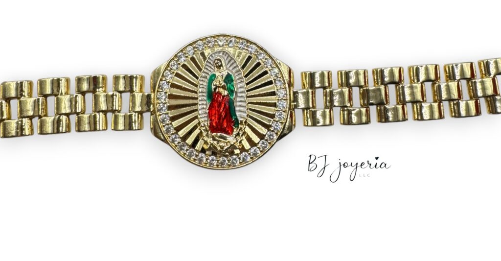COPPER VIRGIN MARY BRACELET (0175)